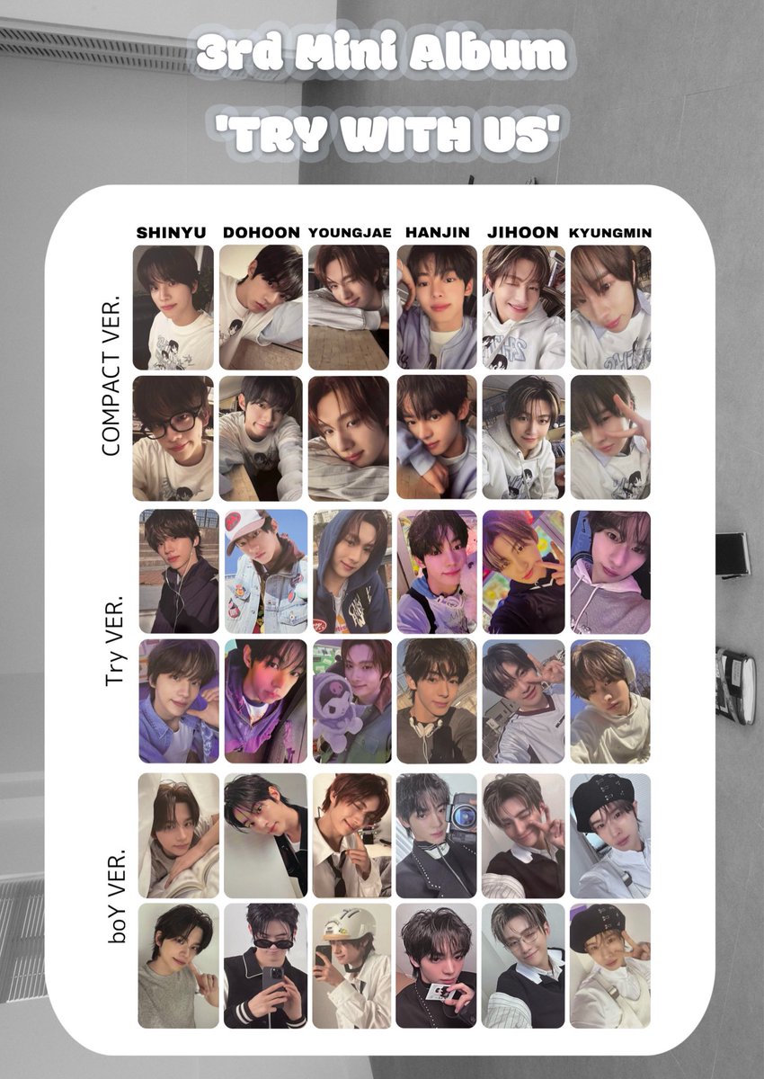 TWS TRY WITH USトレカ 封入 交換 譲 求 まとめ 3集 一覧 template