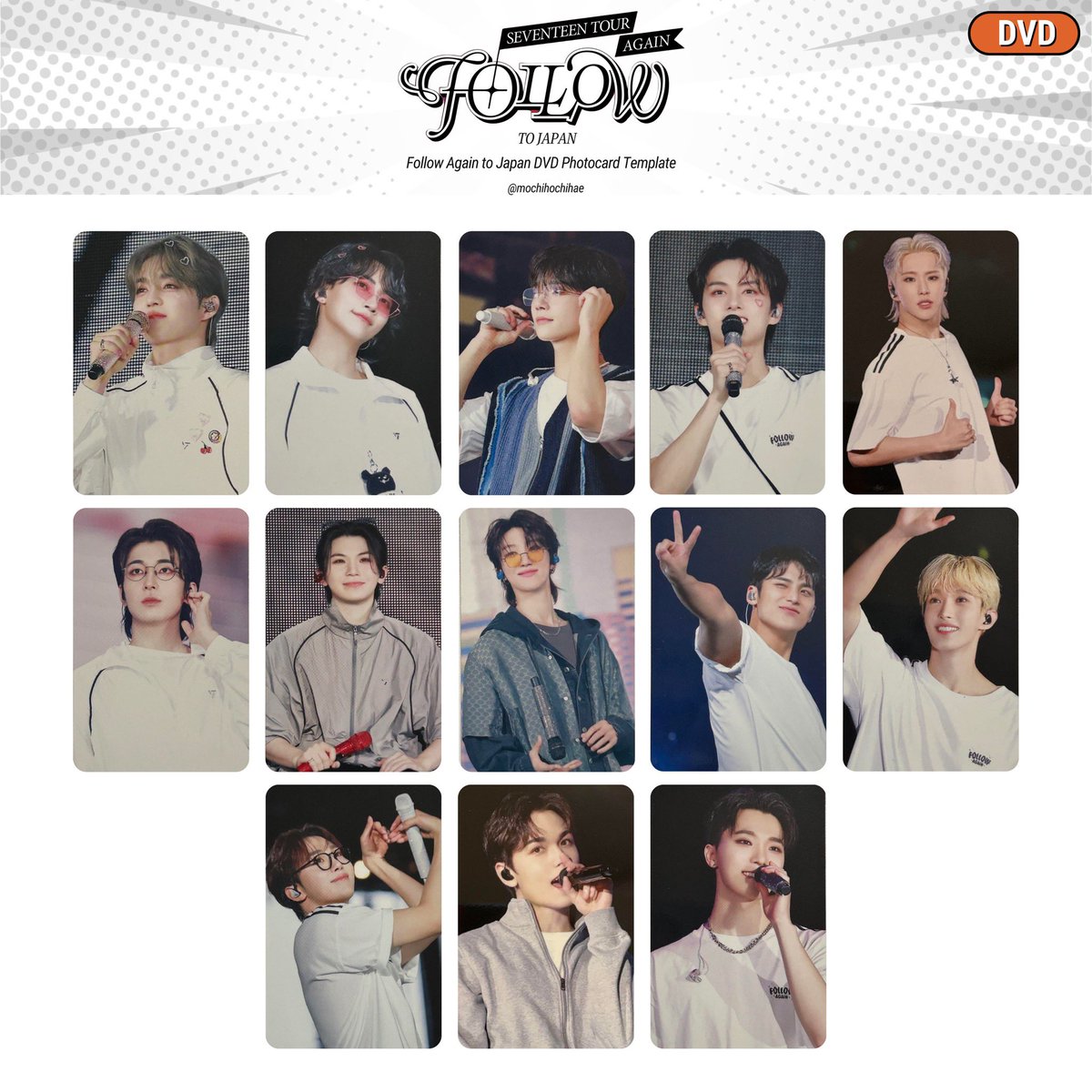 seventeen tour: follow again to japan — dvd & blu-ray photocard