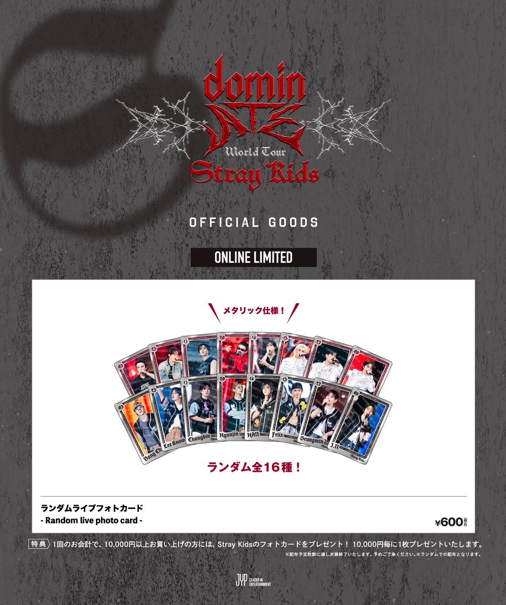 Stray Kids スキズ　エコパスタジアム　ライブフォトカード　コンプリート Stray Kids World Tour <dominATE JAPAN>」 静岡エコパスタジアム公演