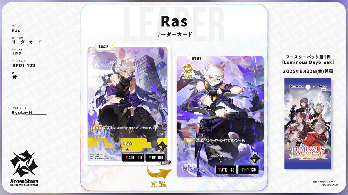 🌟 Ras 登場！ 🌟 Ras（Crazy Raccoon）がXross Starsに登場！ 8月22日