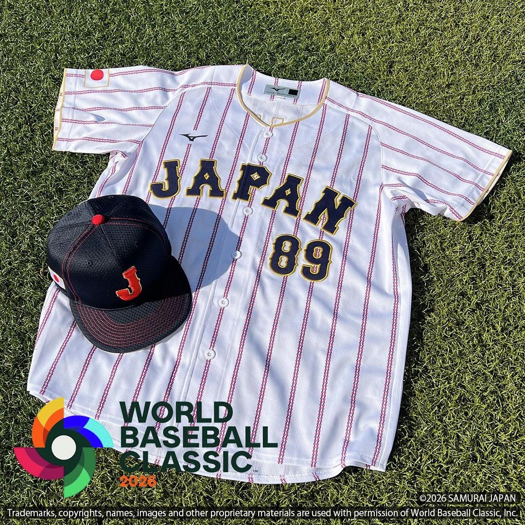 2026 WORLD BASEBALL CLASSIC™で 侍ジャパンチームが着用する
