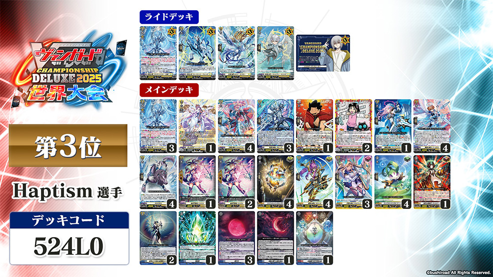 週ヴァン】 🏆#ヴァンガード チャンピオンシップデラックス 2025 世界