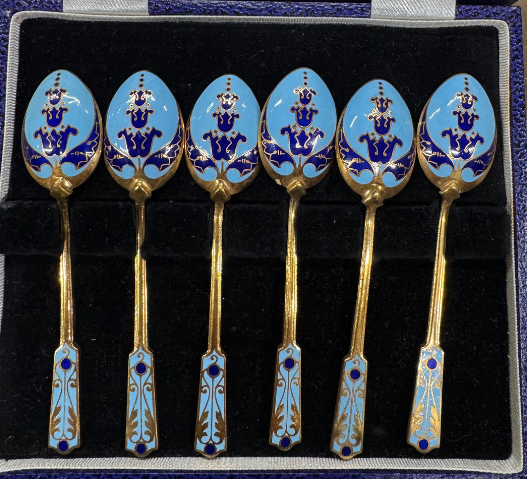 買取実績：マッピン＆ウェブ 銀製七宝焼スプーン】 マッピン＆ウェッブ