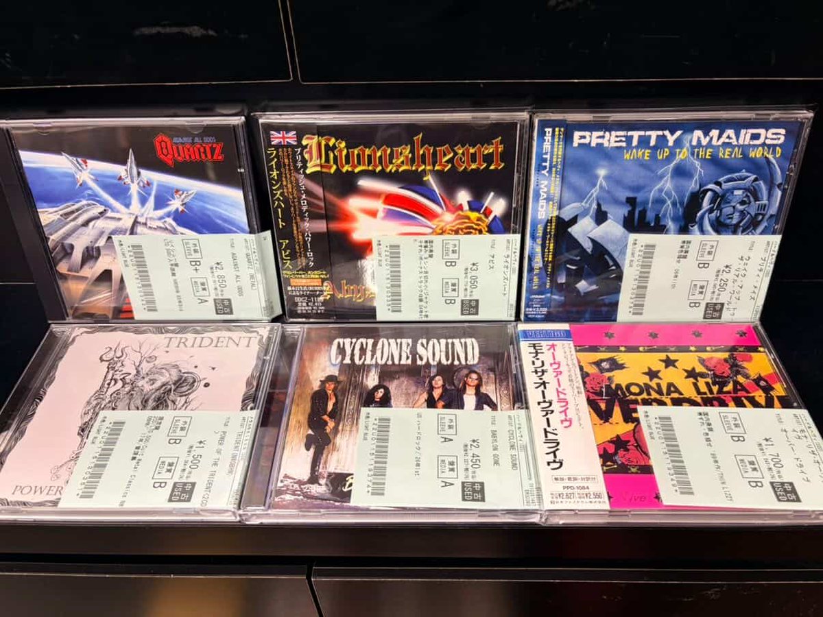 新着中古情報💿】 HARD ROCK/HEAVY METALの中古CDが、200点ほど本日