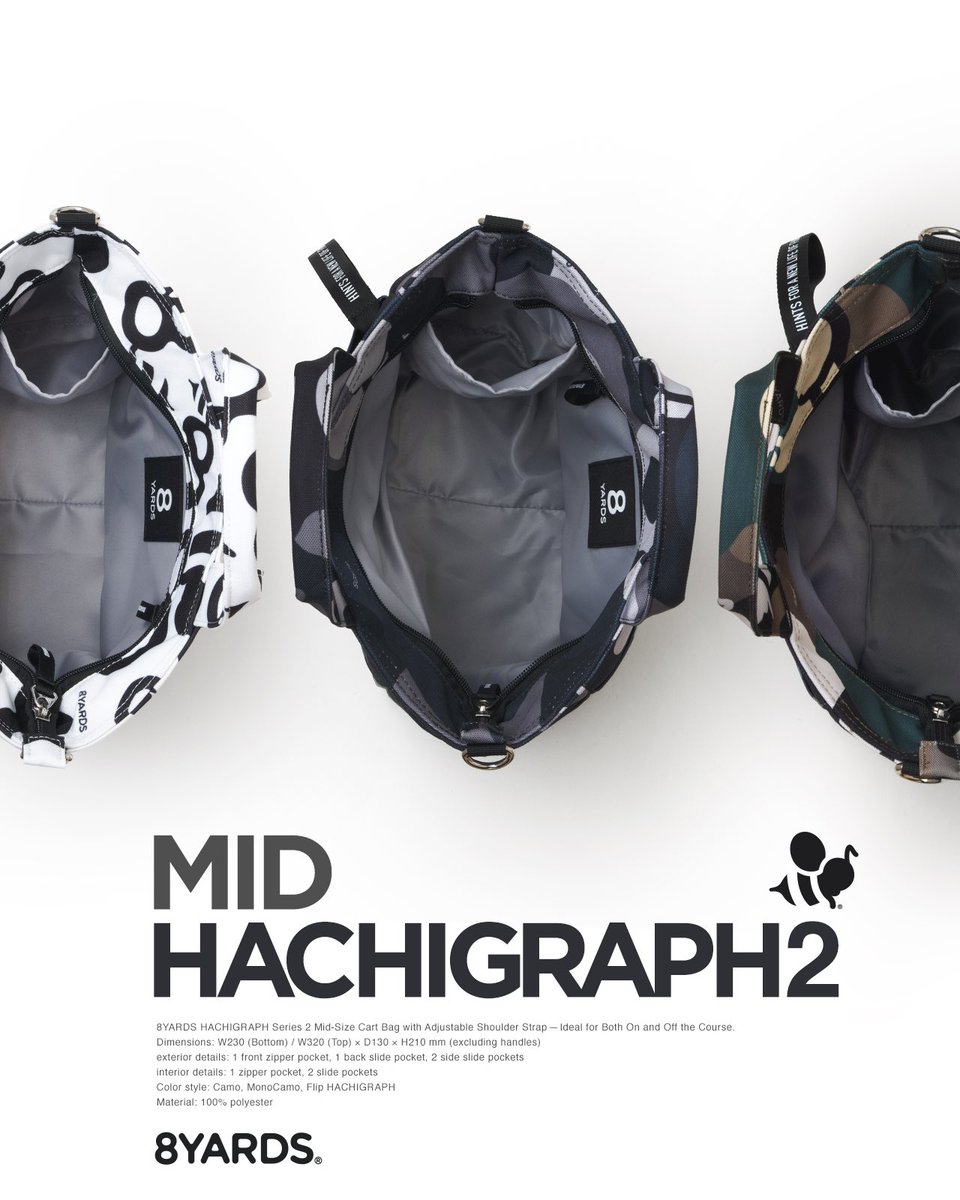 MID HACHIGRAPHの中。 外側は派手に 中はシンプルに。そして、“底”CAMO