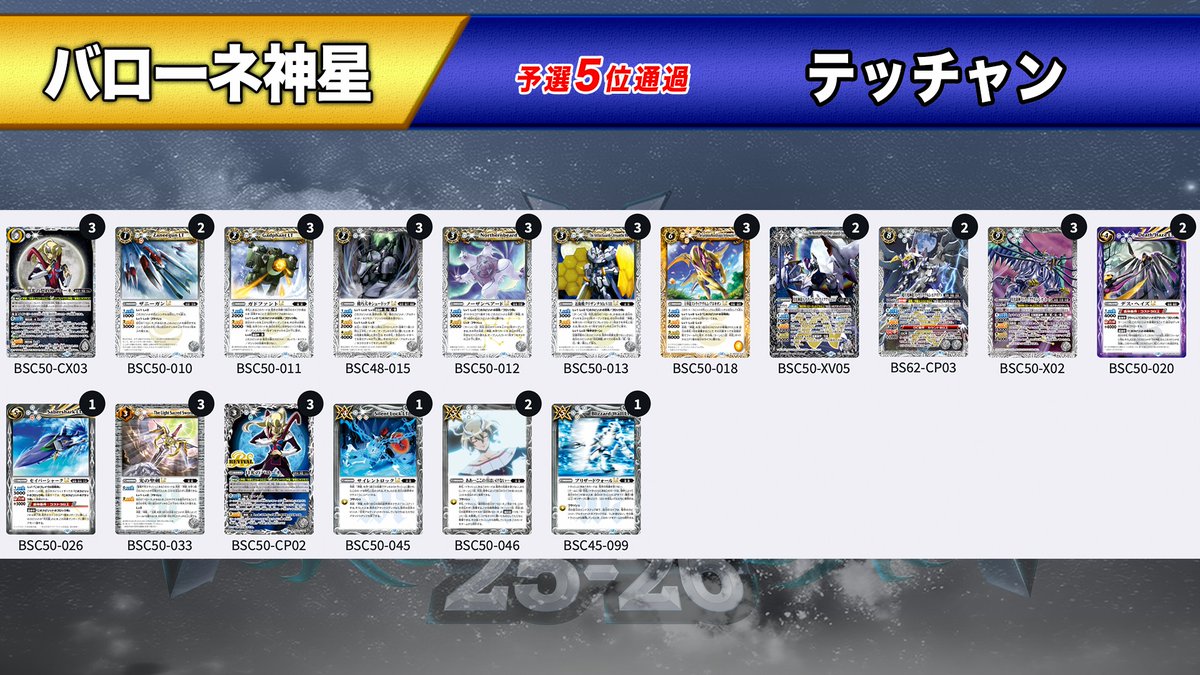 🔥#BSCS2526 配信中🔥 現在、《決勝トーナメント1回戦》テッチャン選手