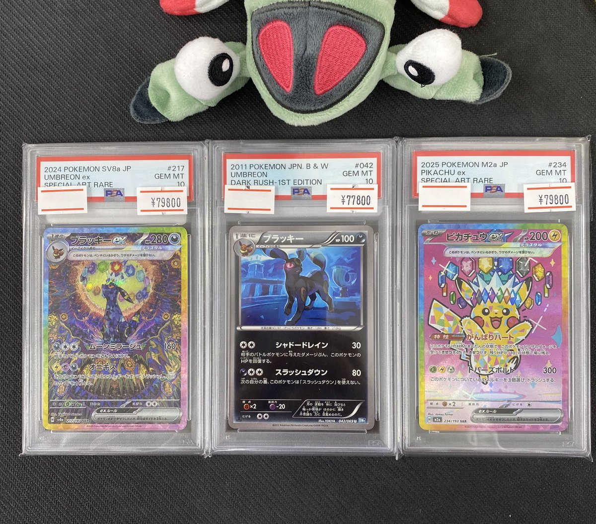 🌟入荷情報🌟】 PSA10 ピカチュウ、ブラッキー 入荷致しました