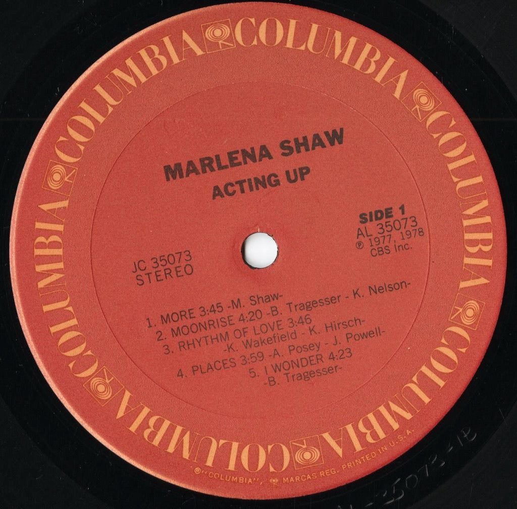 💋 Marlena Shaw – Acting Up 💋 マリーナ・ショウのLA録音による1978