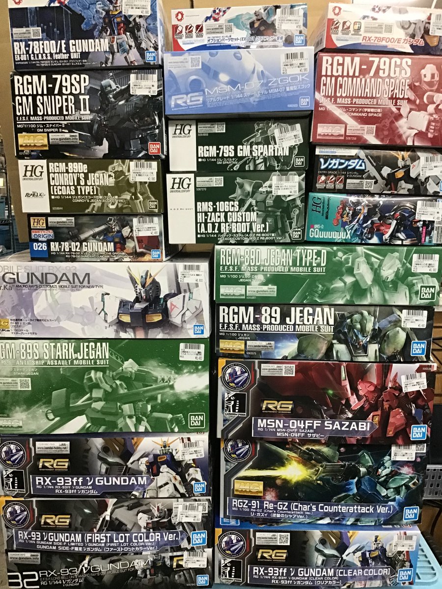 ガンプラ たくさん買取させていただきました🤩 すでに売り場に展開中