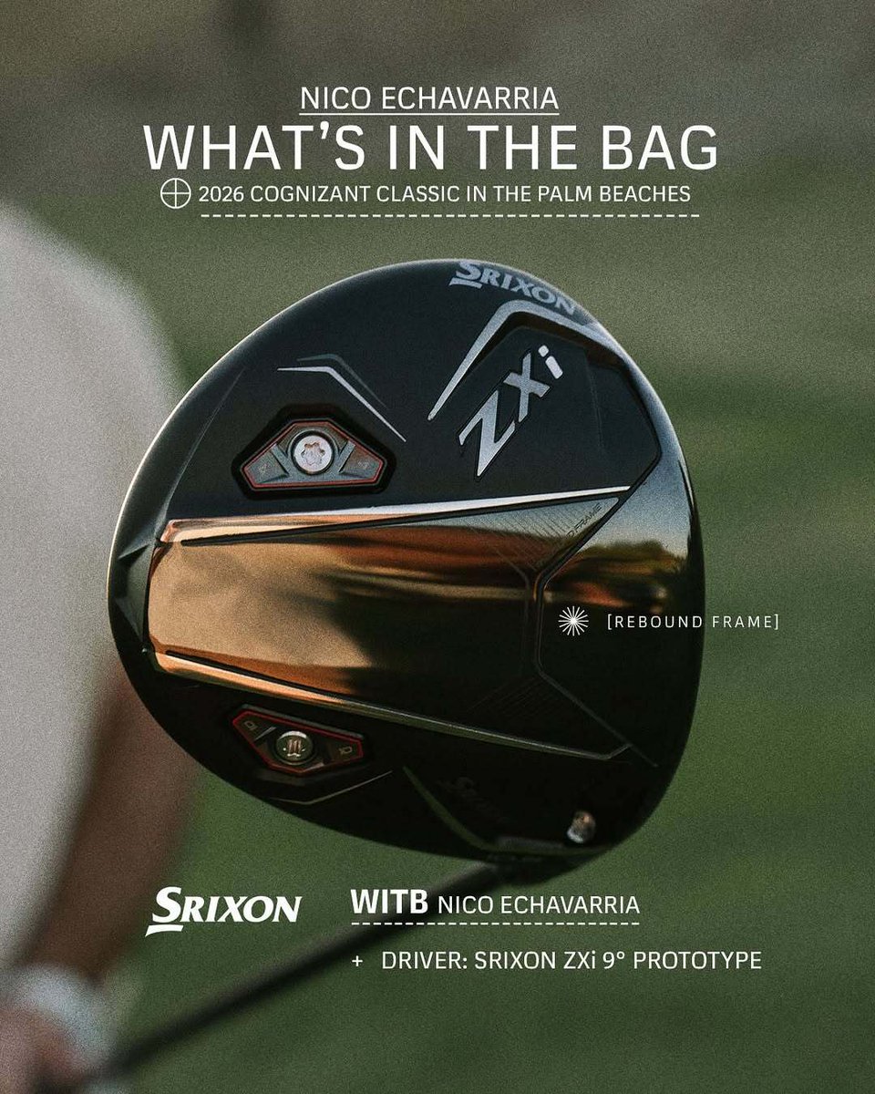 今大会でニコ・エチャバリア選手が使用したギアはこちら⛳ □ ボール