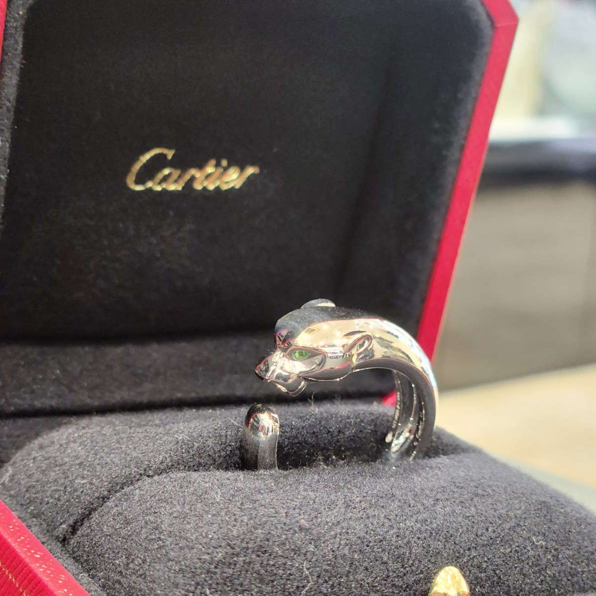 カルティエ リング パンテール ドゥ カルティエ ミディアム オニキス