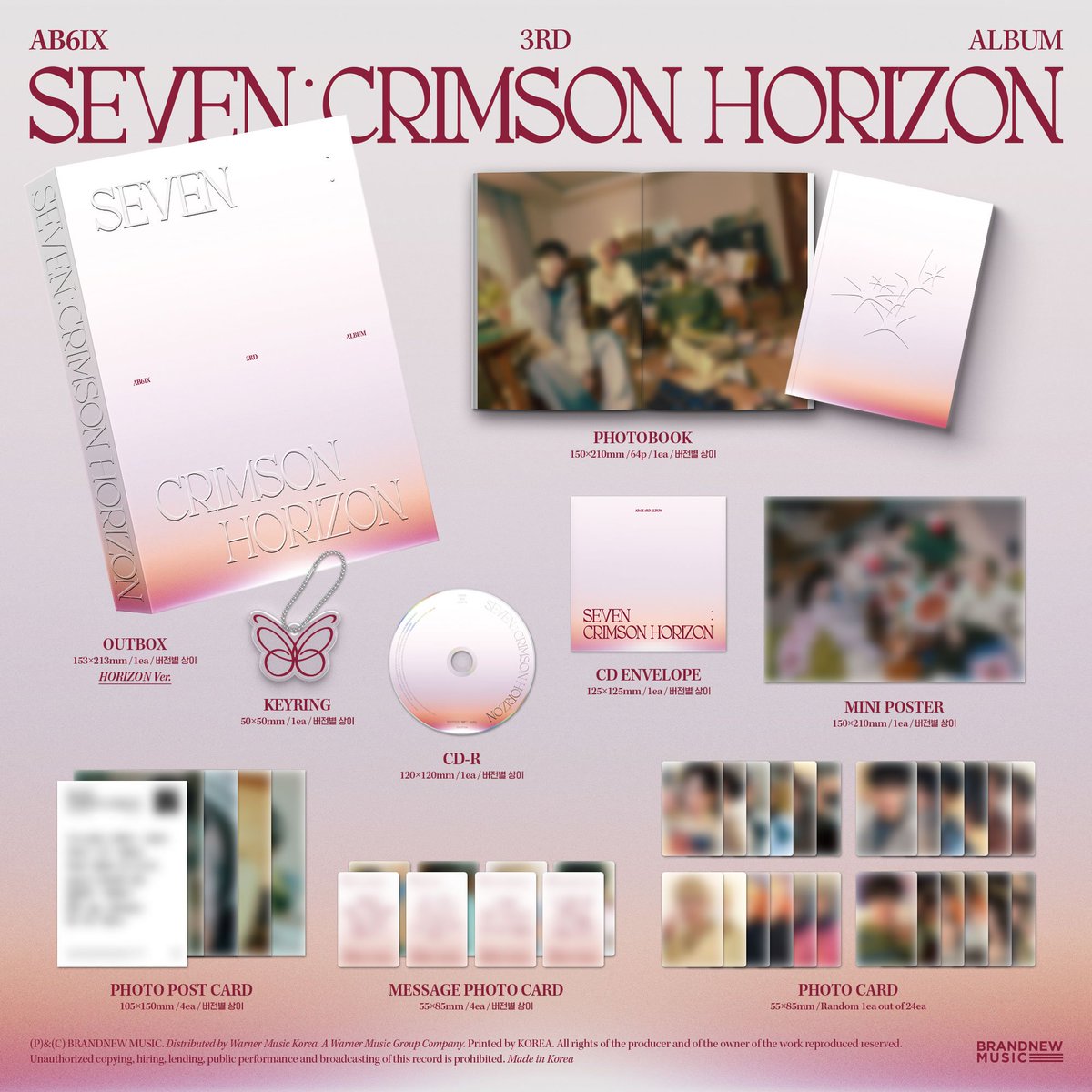📰/260303] AB6IX 3RD ALBUM 'SEVEN : CRIMSON HORIZON' ㅡ Details
