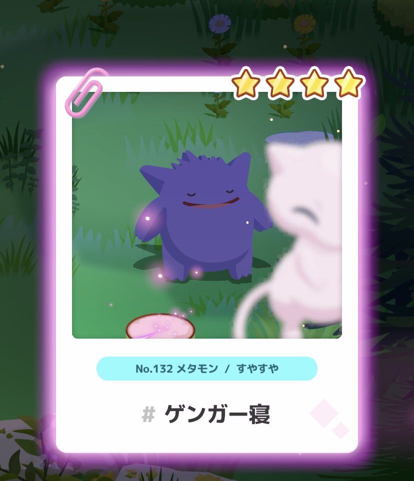 今朝のミラクルスナップは2枚📷✨ ベストショットはメタモンちゃんだ