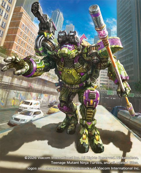 仕事絵 ガジェットマスター、ドナテロ #MTGxTMNT ©2026 Viacom