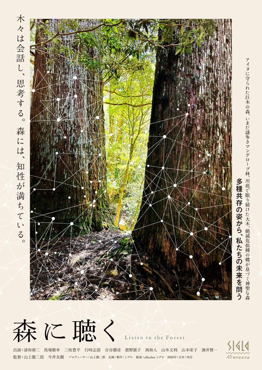 公開待機作品】 ☆『#森に聴く Listen to the Forest』 木々は会話し