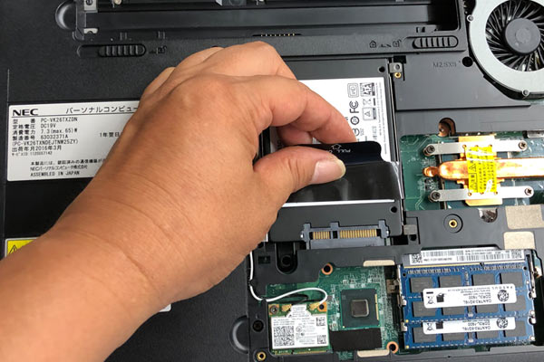 NEC VersaPro PC-VK26TXZDNのSSD換装サービス│パソコン工房 加古川店