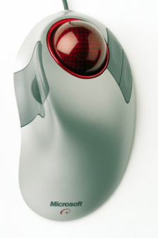 マイクロソフト、光学式トラックボール「Microsoft Trackball Explorer」