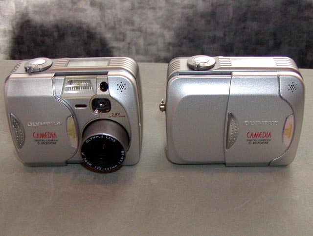 オリンパス、タブレット型の400万画素機「C-40ZOOM」など