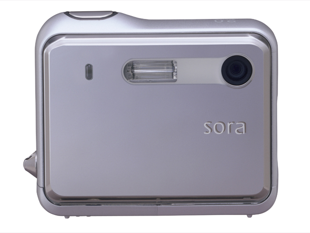 東芝、タッチセンサー搭載の201万画素デジカメ「sora T10」