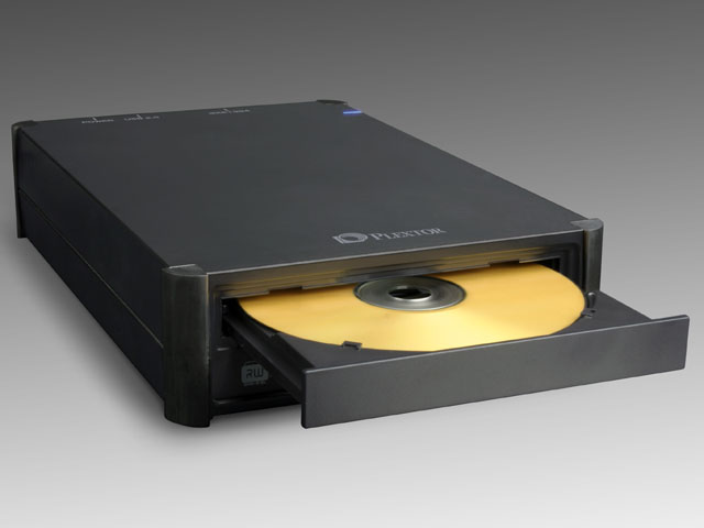 プレクスター、スロットインタイプの外付けDVD±R/RWドライブ