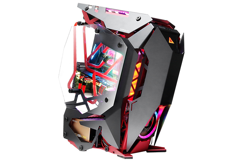 Antec、前傾デザインを採用したオープンフレームPCケース - PC Watch