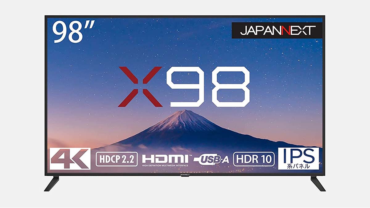 98型4Kの超大型液晶ディスプレイ、JAPANNEXTから - PC Watch
