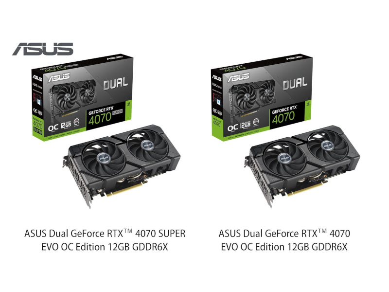 ニュース・フラッシュ】ASUS、「Dual EVO」シリーズからNVIDIA RTX 40