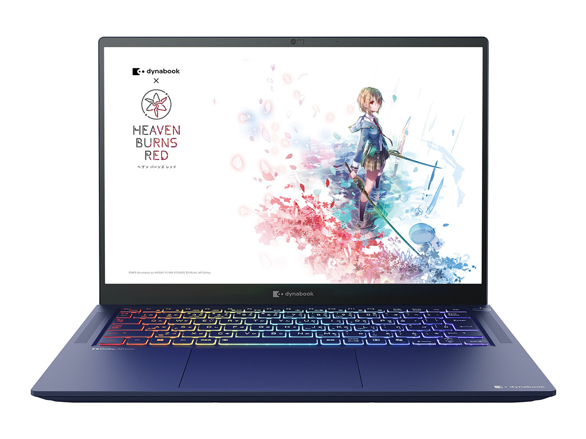 14型軽量モバイルノート「dynabook RZ」にヘブンバーンズレッドコラボ