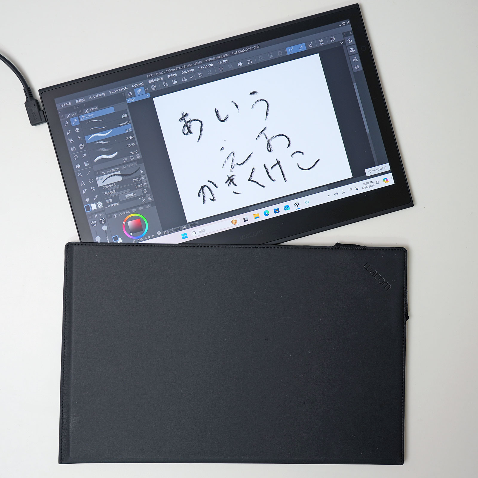 最小面積・最薄ケース Wacom Movink Tablet Sleeve (ACK55200Z) - PC