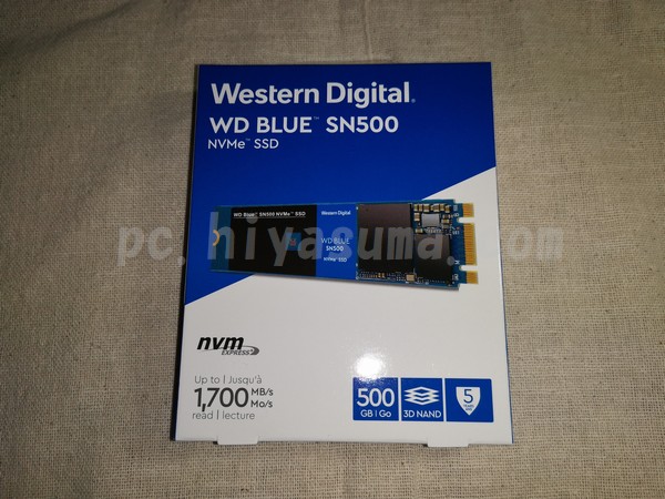 WD Blue SN500 NVMe SSDの500GBを購入レビュー！初めてのNVMe SSDだぞ