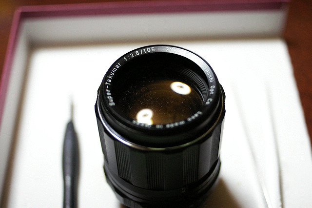 レンズ分解修理：ペンタックスタクマーSUPER TAKUMAR 105mm/F2.8編 : P