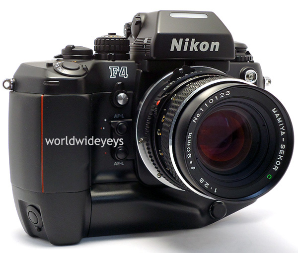 Mamiyaマミヤ645レンズが使える。ニコンFマウントアダプター