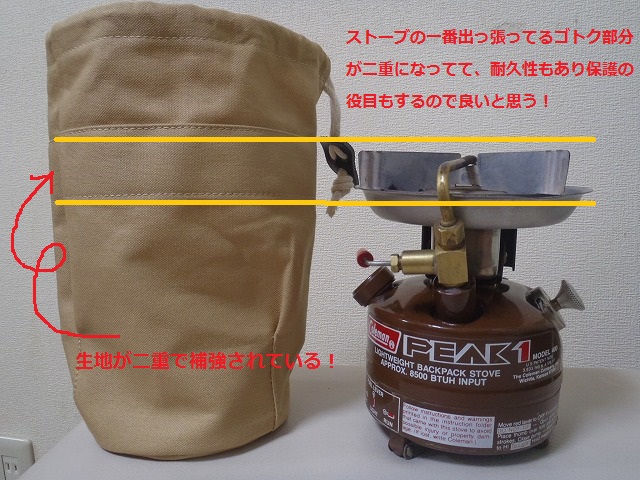 Coleman PEAK1用収納袋＆ケース : えれぇこった、えれぇこった