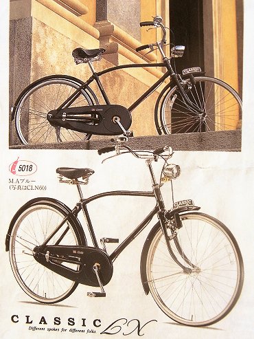 20年前のブリヂストン自転車 : 空まかせ～二輪歩行でいこう