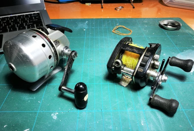 ダイワ スピンキャスト40 と シマノ バンタム 251SG のオーバーホール