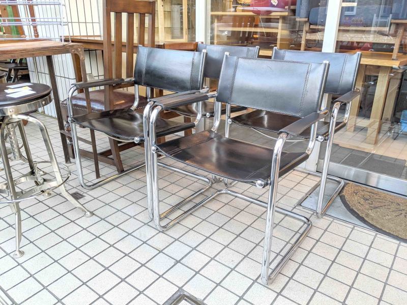 本革□マルトスタム□S34□アームチェア□2脚セット□バウハウス□ 本