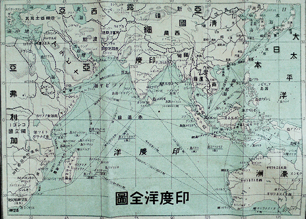 日露交戦東亜戦局大地図/日露満韓東亜新地図 銅版3色刷 修文館 明治38