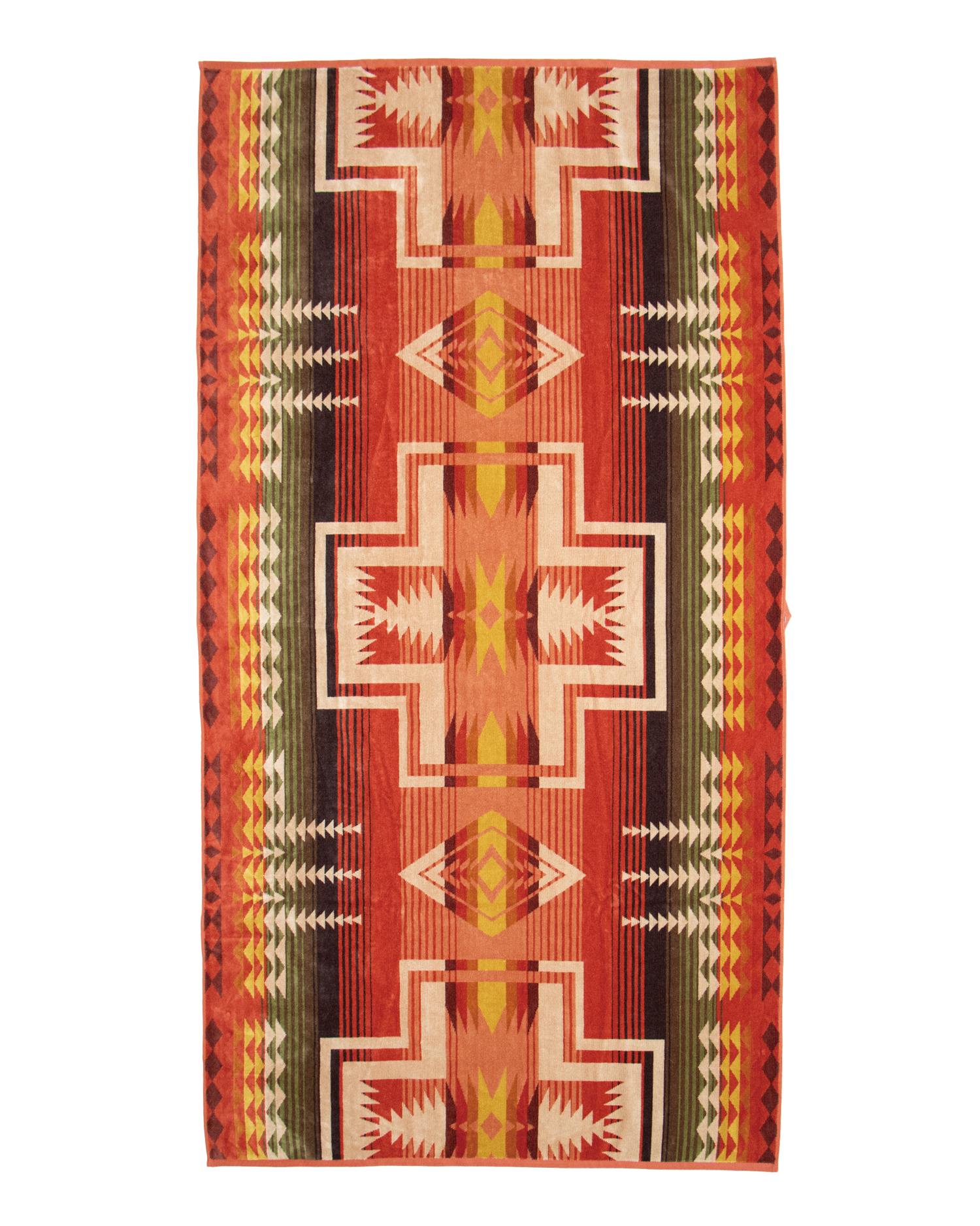 Pendleton コットン100%ブランケット オレンジ99×167cm Vintage