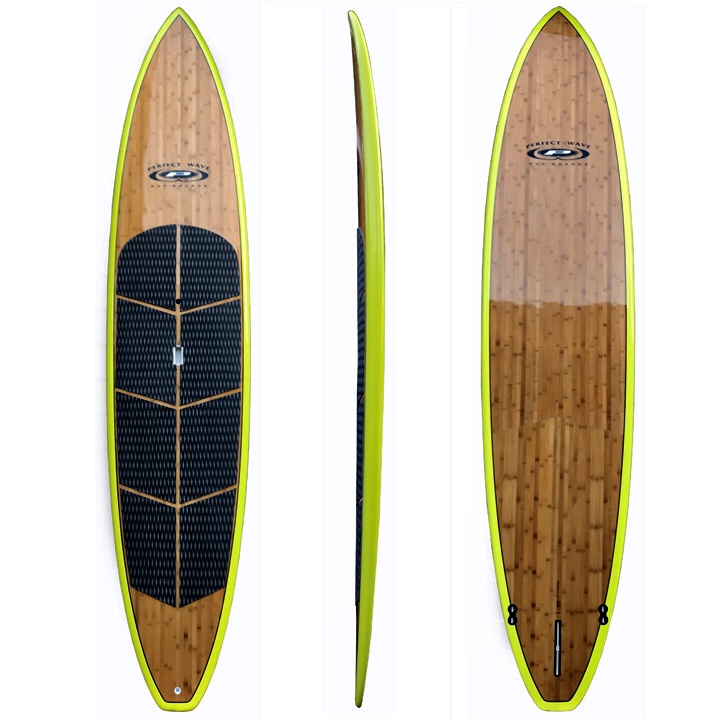 12′ 6″ PW “S” Series Lime Bamboo SUP – Perfect Wave
