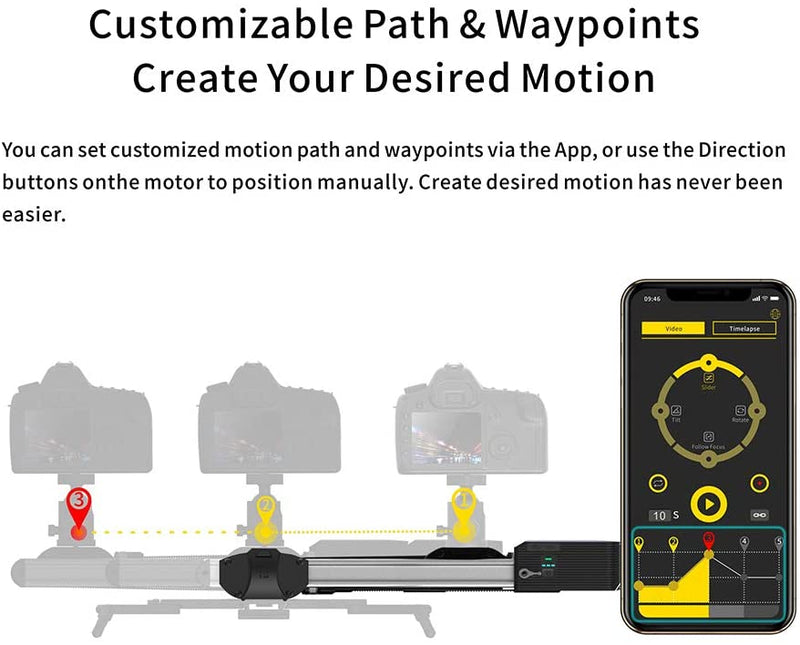 Zeapon Micro 2 E600 電動スライダー ベアリング付き 2倍の可動距離