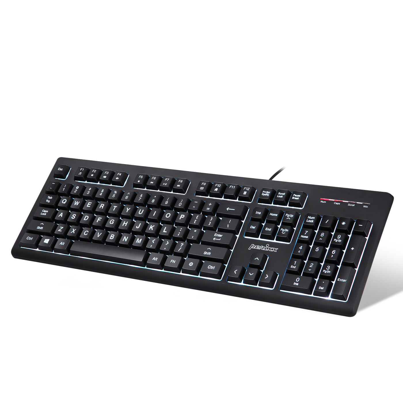 PERIBOARD-329 有線バックライトキーボード 英語配列 – Perixx Japan