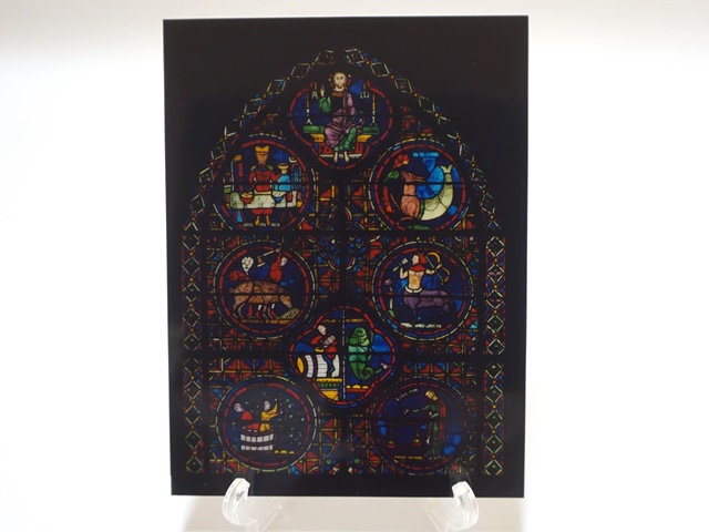 1650】シャルトル大聖堂・ステンドグラスのメッセージカード/Raffael