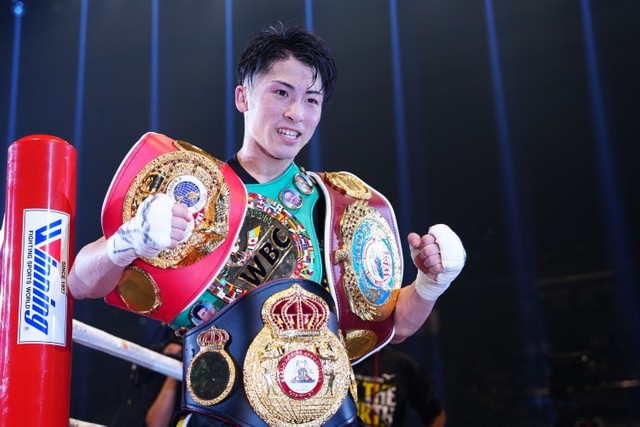 写真】井上尚弥が獲得した4団体のチャンピオンベルト：朝日新聞GLOBE＋