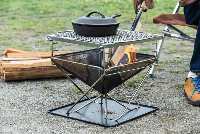 中古】スノーピーク peak ダッチオーブン五徳M ST-040 極美品