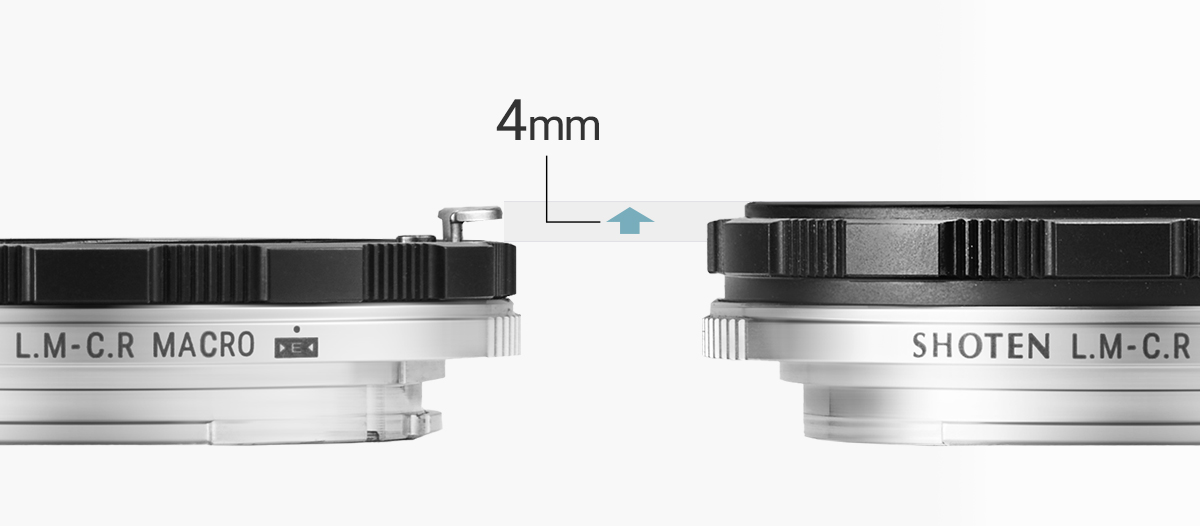 焦点工房、SHOTENのマウントアダプター「LM-CR M E」（ライカMマウント