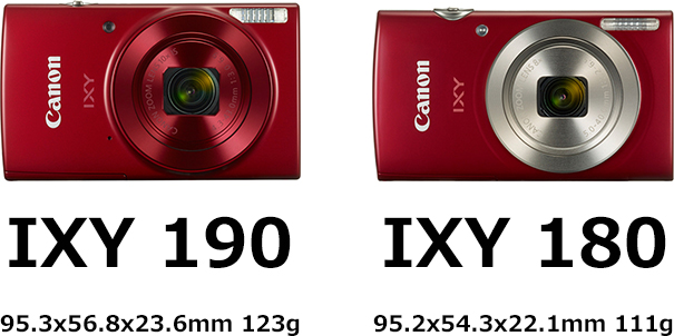 キヤノン、薄型の高倍率コンデジ「IXY 190」「IXY 180」を2月25日に