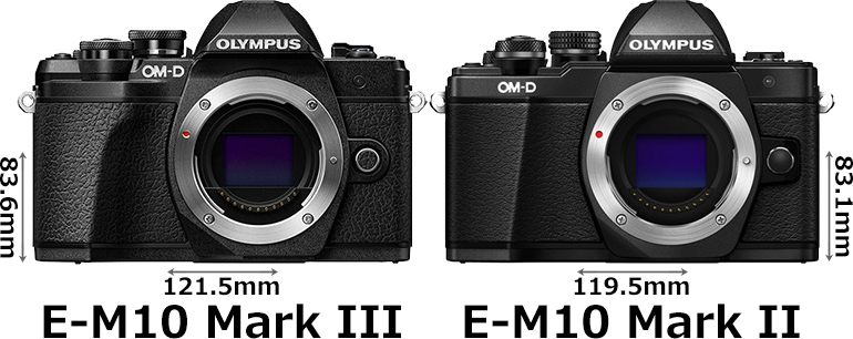 E-M10 Mark III」と「E-M10 Mark II」の違い - フォトスク
