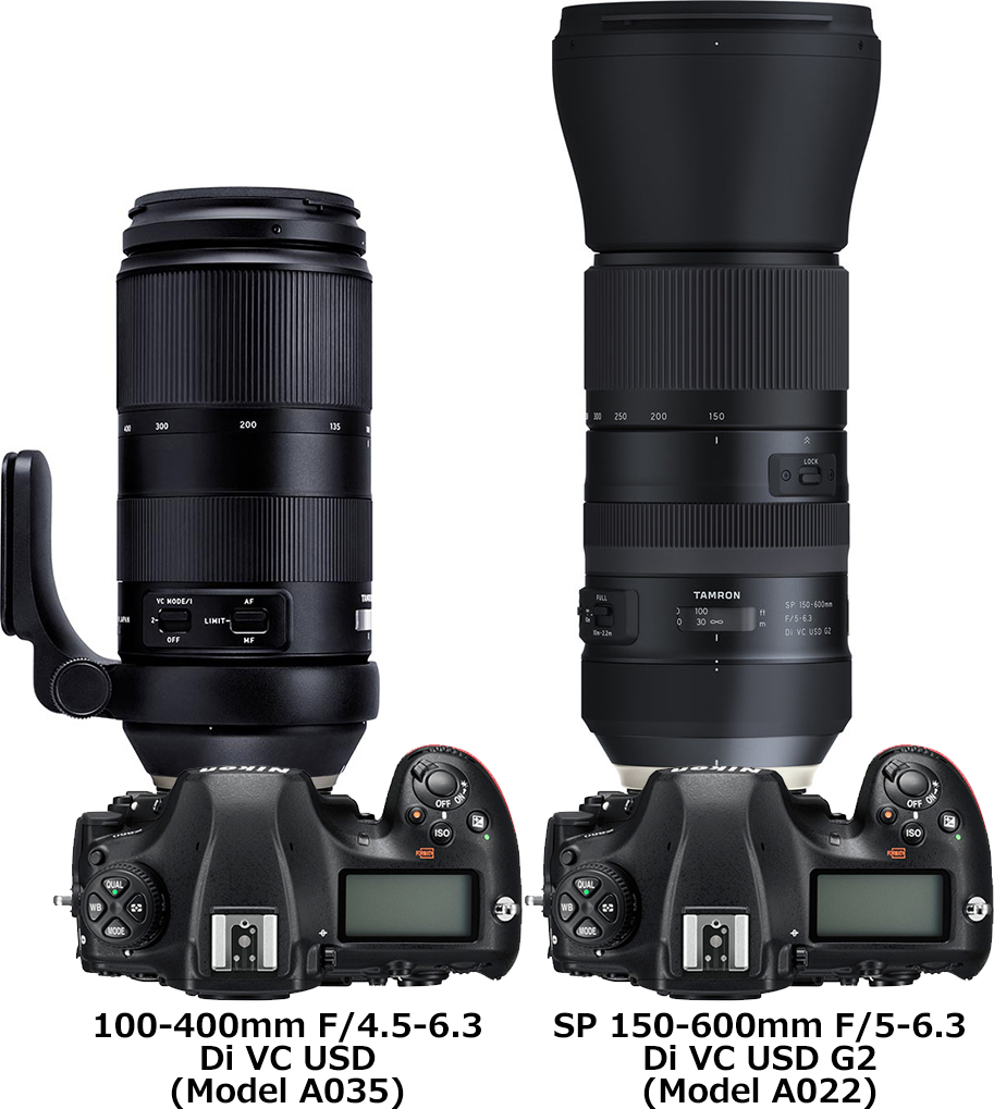 タムロン「100-400mm F4.5-6.3」と「150-600mm F5-6.3」の違い