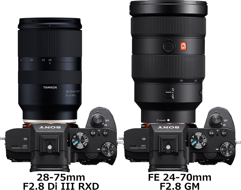 28-75mm F2.8 Di III RXD」と「FE 24-70mm F2.8 GM」の違い - フォトスク