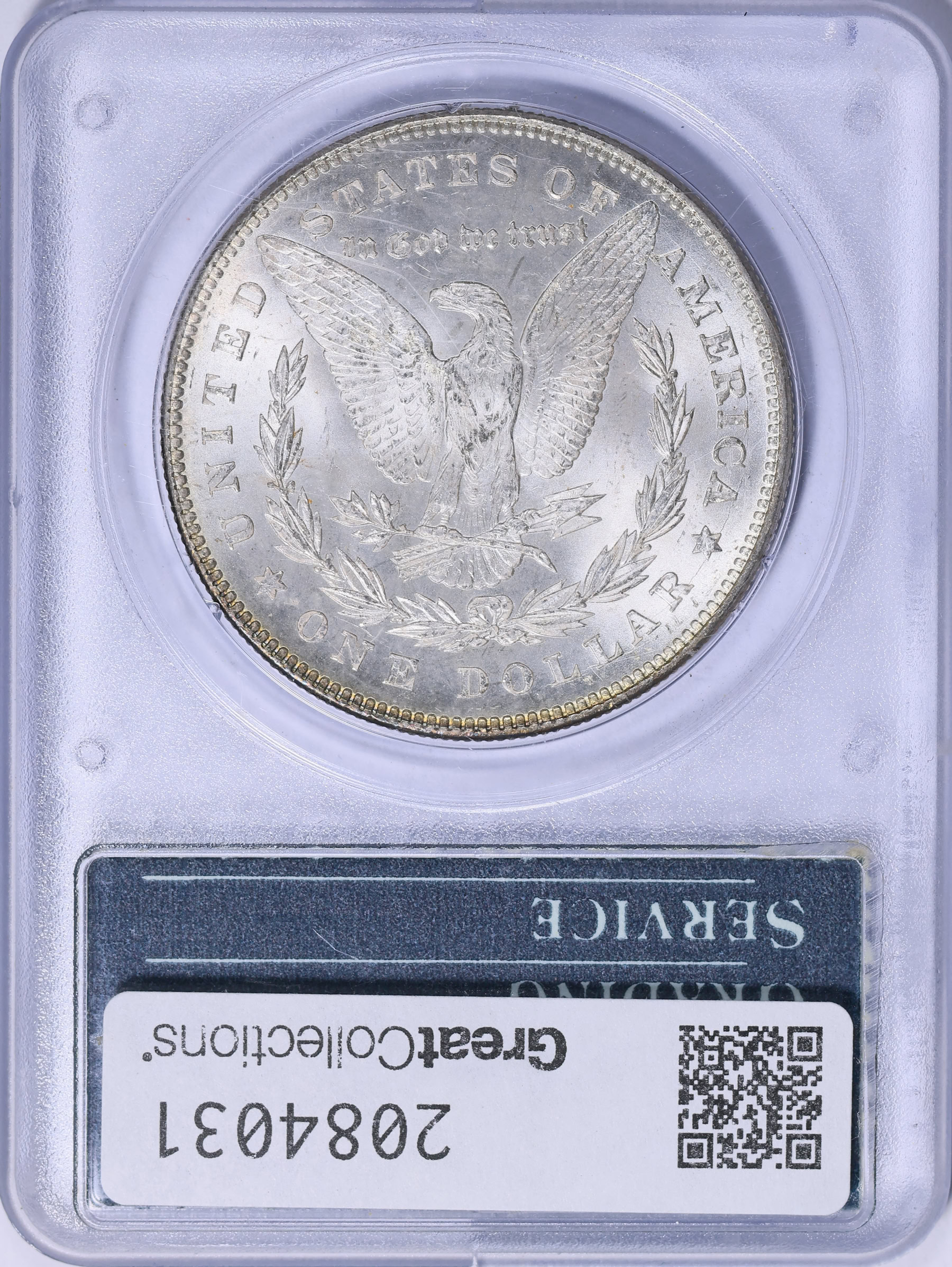1878 7TF Morgan Silver Dollar Reverse of 1878 PCGS MS-65 OGH (1st
